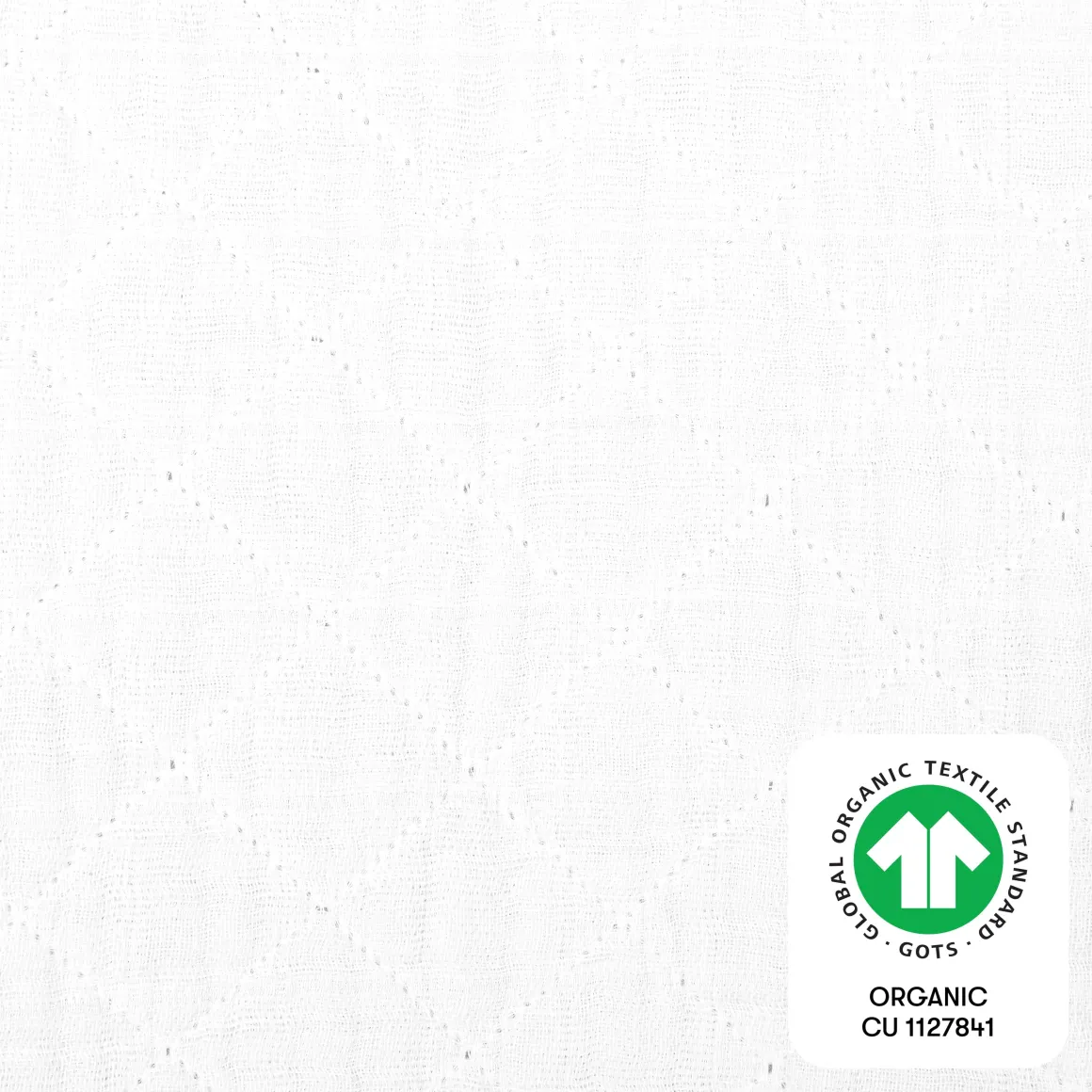 Babyletto Quilted Changing Pad Cover in GOTS Certified Organic Muslin Cotton - White