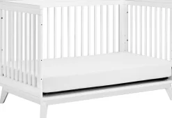 Babyletto Scoot 3-in-1 Convertible Crib w/Toddler Bed Conversion Kit - White