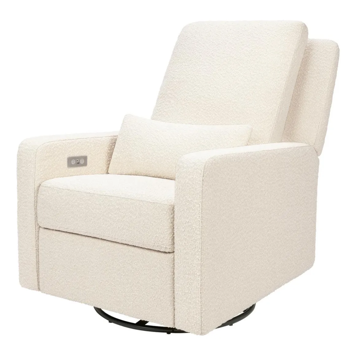 Babyletto Sigi Electronic Recliner and Swivel Glider w/ USB - Performance Ivory Boucle