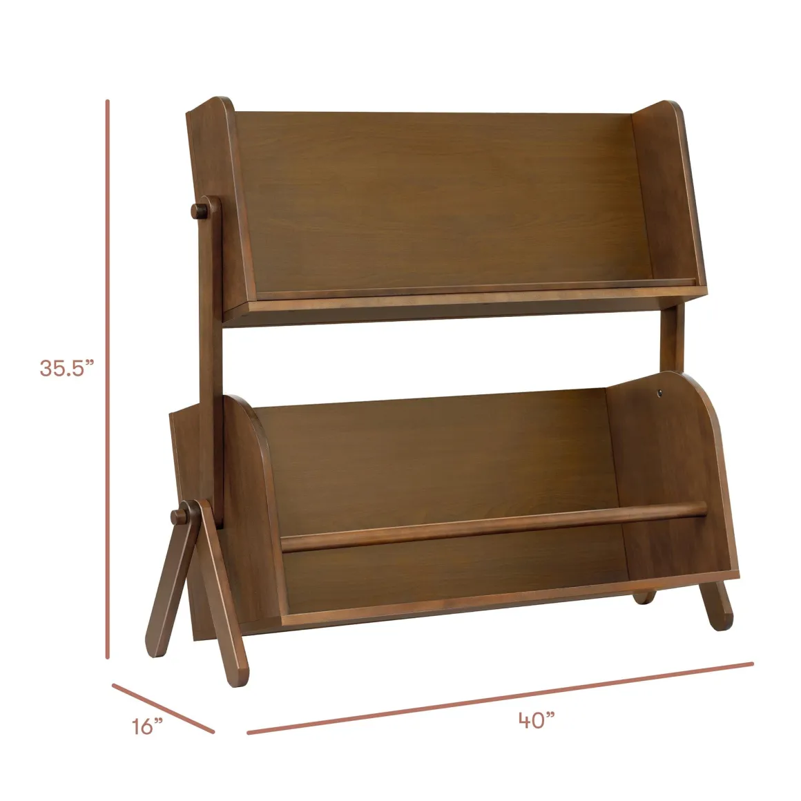 Babyletto Tally Storage and Bookshelf - Natural Walnut
