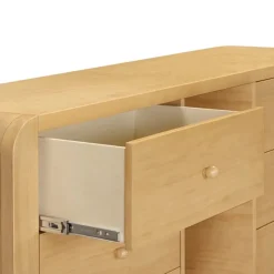 Babyletto TipToe 6-Drawer Assembled Dresser with Cubbies - Honey