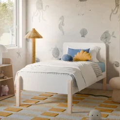 Babyletto TipToe Twin Bed - White/Washed Natural