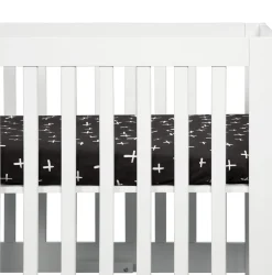 Babyletto Tuxedo Monochrome Cross Mini Crib Sheet