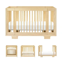 Babyletto Yuzu 8-in-1 Convertible Crib with All-Stages Conversion Kit - Natural