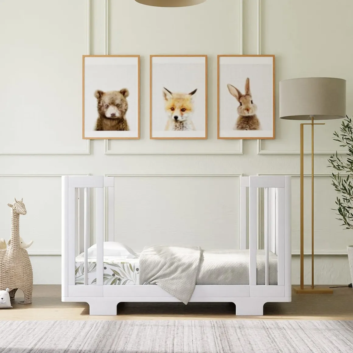 Babyletto Yuzu 8-in-1 Convertible Crib with All-Stages Conversion Kit - White