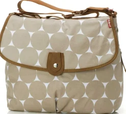 Babymel Satchel Diaper Bag - Beige Dot