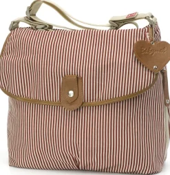 Babymel Satchel Diaper Bag - Red Stripe
