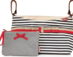 Babymel Stroller Organizer - Navy Stripe