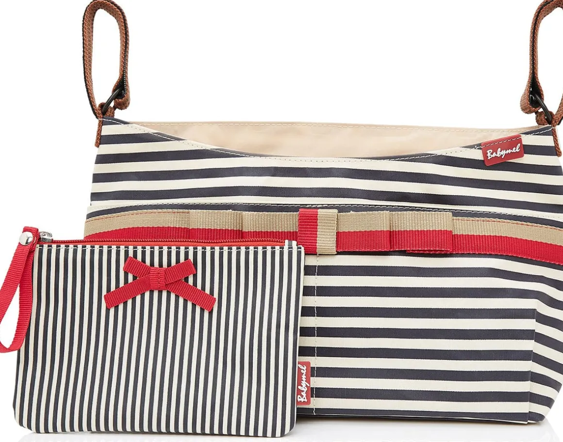 Babymel Stroller Organizer - Navy Stripe