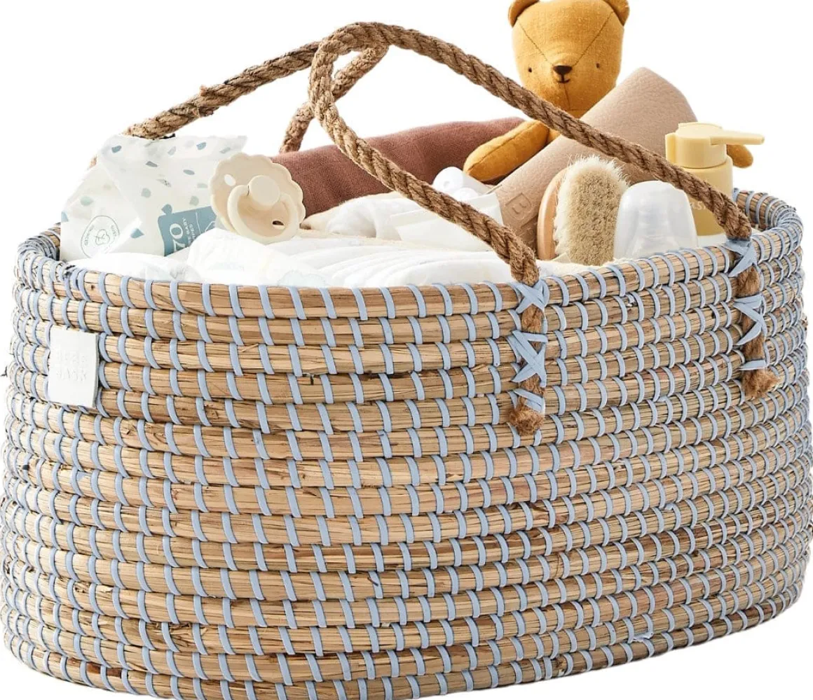 BEBE BASK LILY Diaper Caddy - Dove