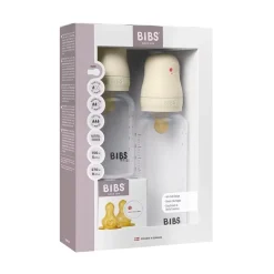 BIBS Baby BPA-Free PP Bottle Grow and Flow Set 5oz/9oz Latex - Ivory