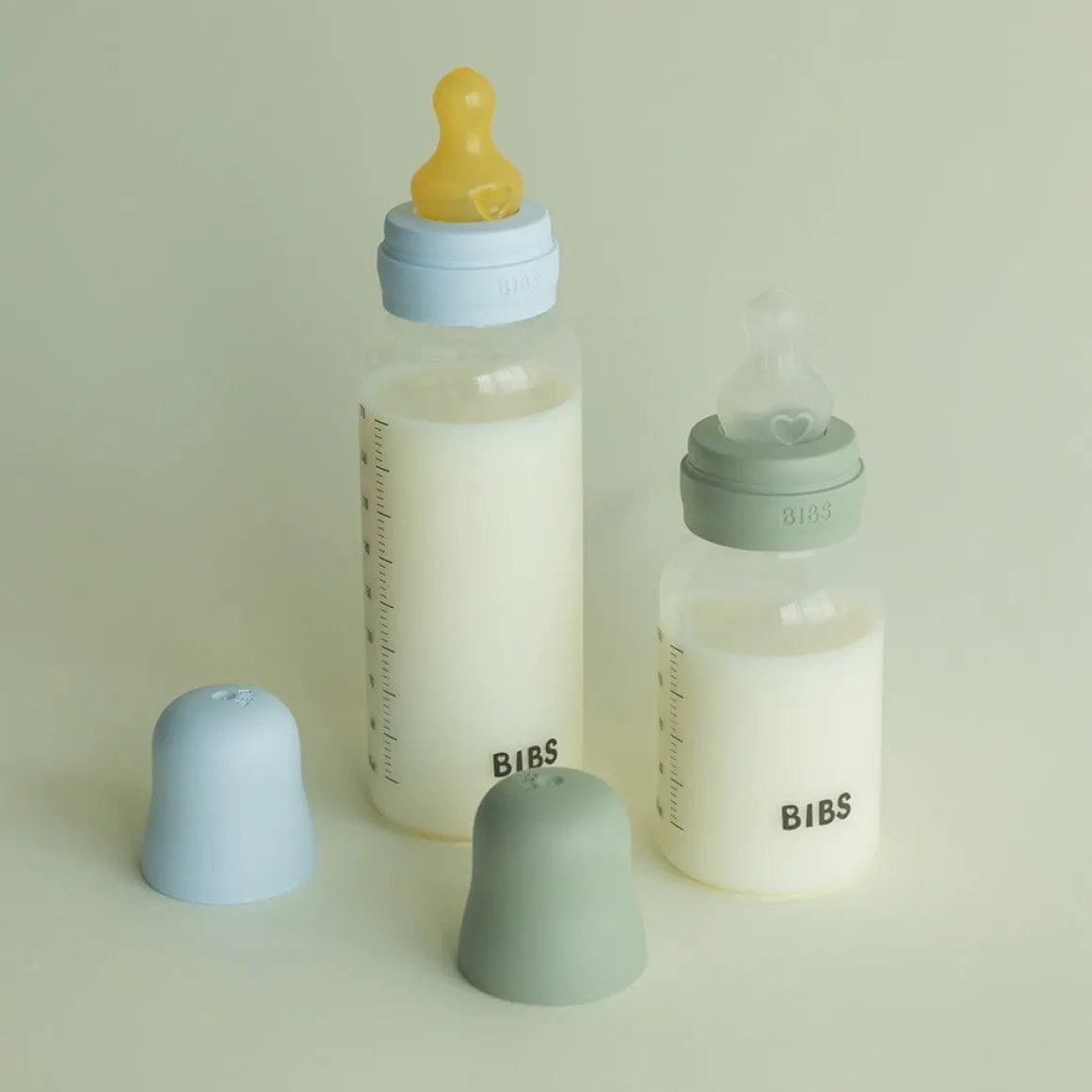 BIBS Baby BPA-Free PP Bottle Grow and Flow Set 5oz/9oz Latex - Ivory
