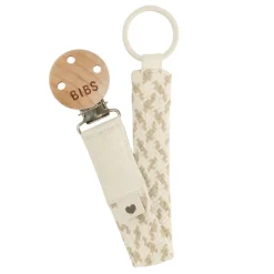 BIBS Pacifier Clip Braided - Ivory/Vanilla