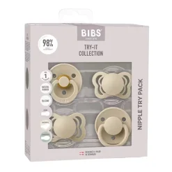 BIBS Try-It Collection - Vanilla - Size 1 (0-6 m)