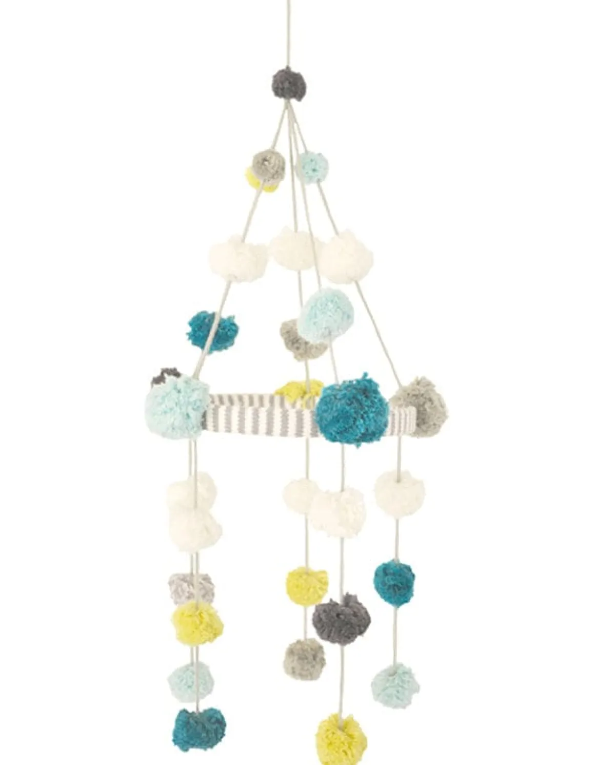 Blabla Kids Pom Pom Mobile - Blue/Green