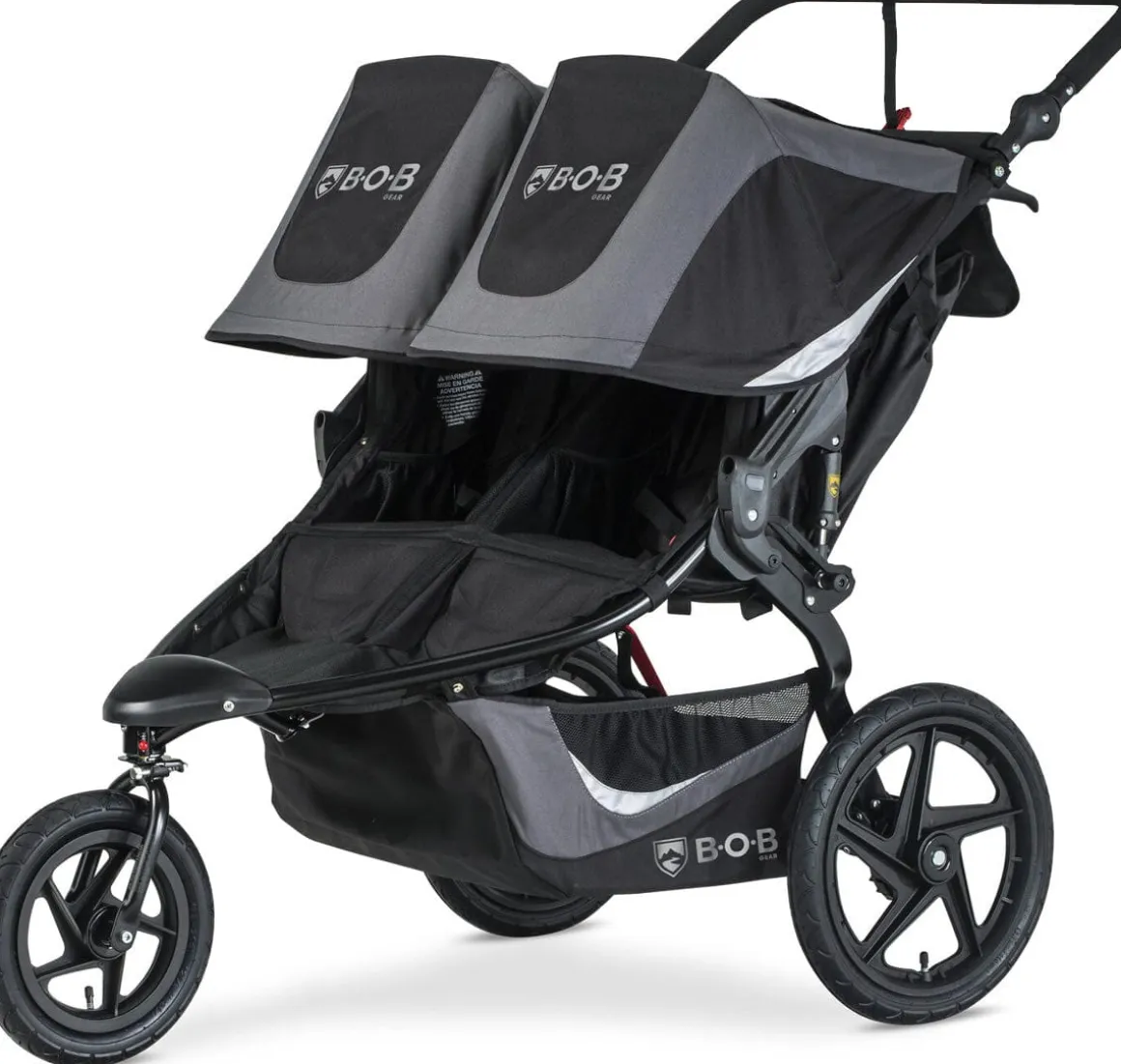 BOB Revolution Flex 3.0 Duallie Double Jogging Stroller - Graphite Black