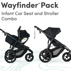 BOB Wayfinder + Champ ClickTight Travel System - Nightfall