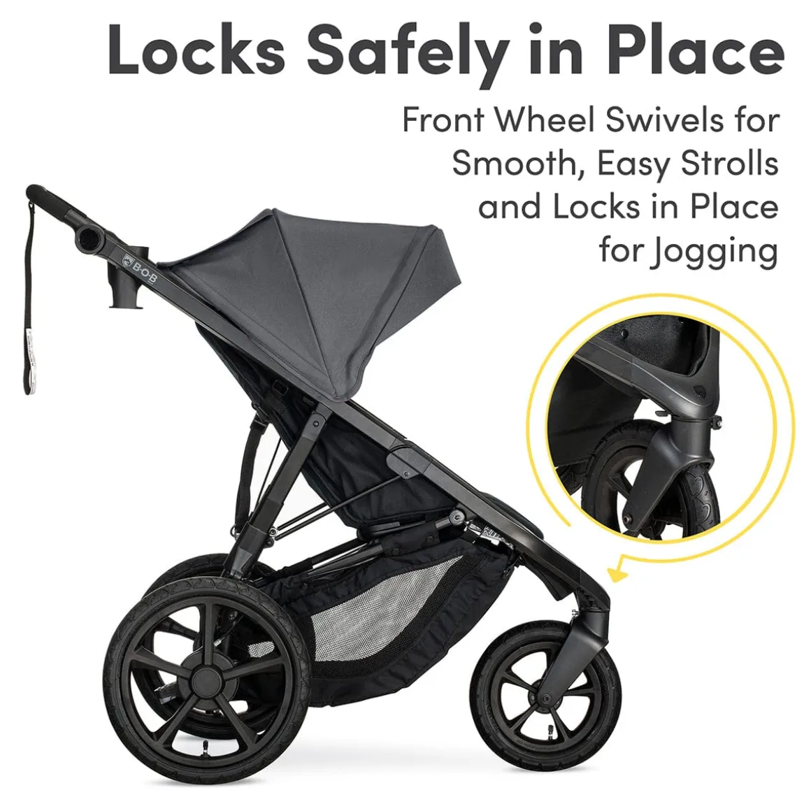 BOB Wayfinder Jogging Stroller - Storm