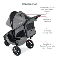 Britax B-Free Sport & B-Safe Gen2 FlexFit+ Travel System - Asher