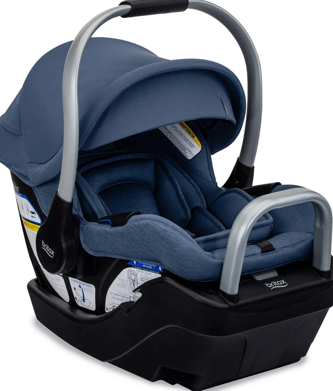 Britax Cypress Infant Car Seat with Alpine Anti-Rebound Base - Ponte Arctic