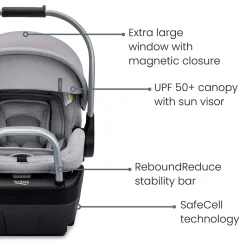 Britax Cypress Infant Car Seat with Alpine Anti-Rebound Base - Ponte Glacier
