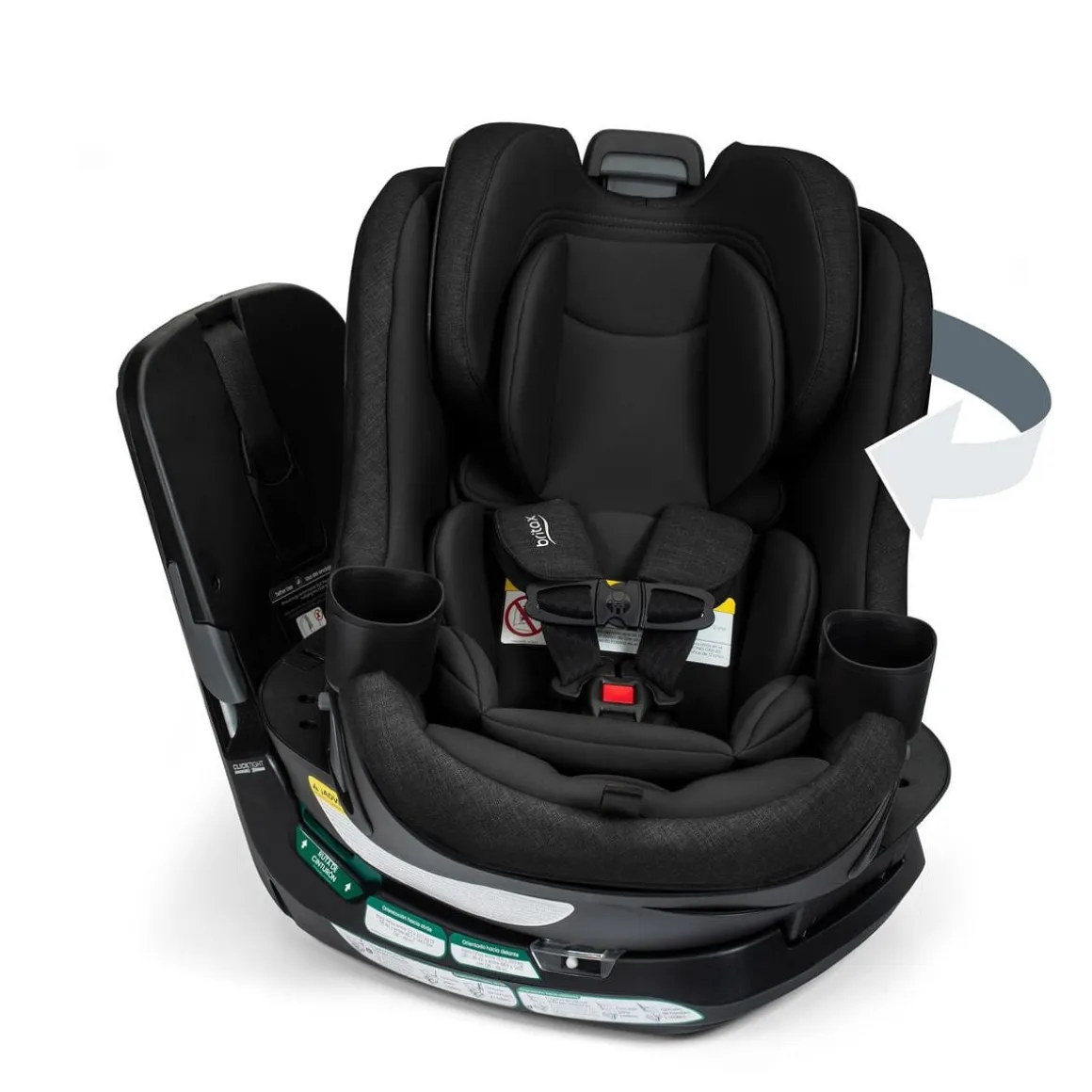 Britax Galaxy360 Slim Rotating Convertible Car Seat - Raven Black