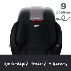 Britax Grow With You ClickTight Harness Booster Car Seat - Black Contour