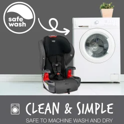 Britax Grow With You Harness Booster Car Seat - Mod Black SafeWash