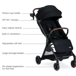 Britax Juniper Compact Stroller - Raven Black