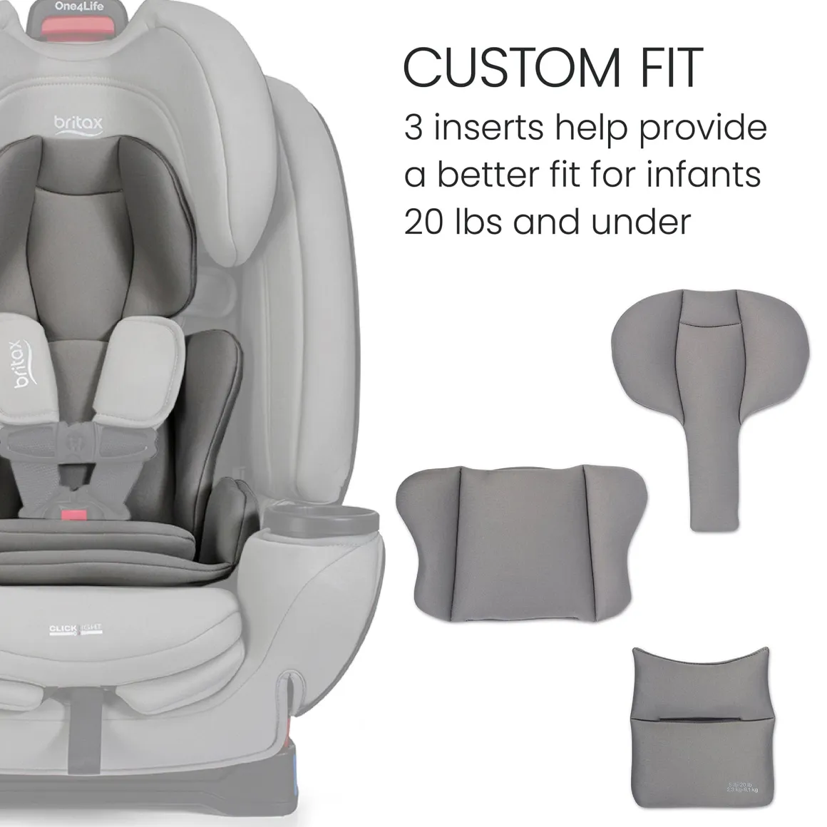 Britax One4Life All-in-One Convertible Car Seat, ClickTight & SafeWash - Mineral Gray