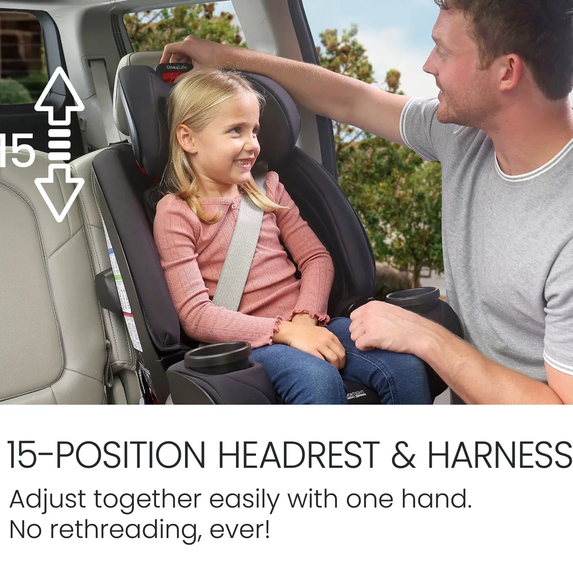 Britax One4Life All-in-One Convertible Car Seat, ClickTight & SafeWash - Parchment