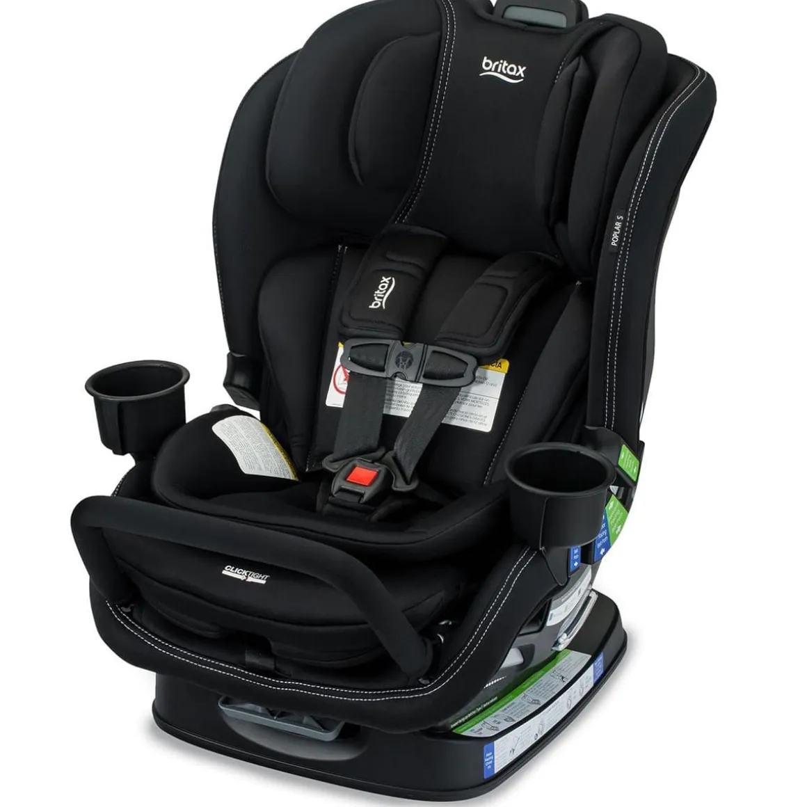 Britax Poplar S ClickTight Convertible Car Seat, Slim 17-Inch Design - Onyx