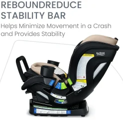 Britax Poplar S ClickTight Convertible Car Seat, Slim 17-Inch Design - Sand Onyx