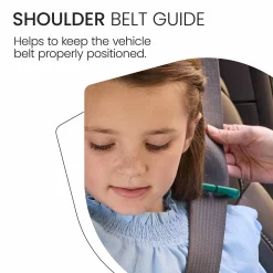 Britax UpNGo Click Backless Booster with Rigid LATCH - Parchment