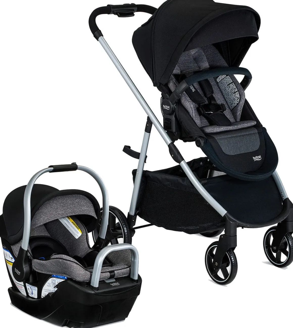 Britax Willow Grove SC Travel System - Pindot Onyx