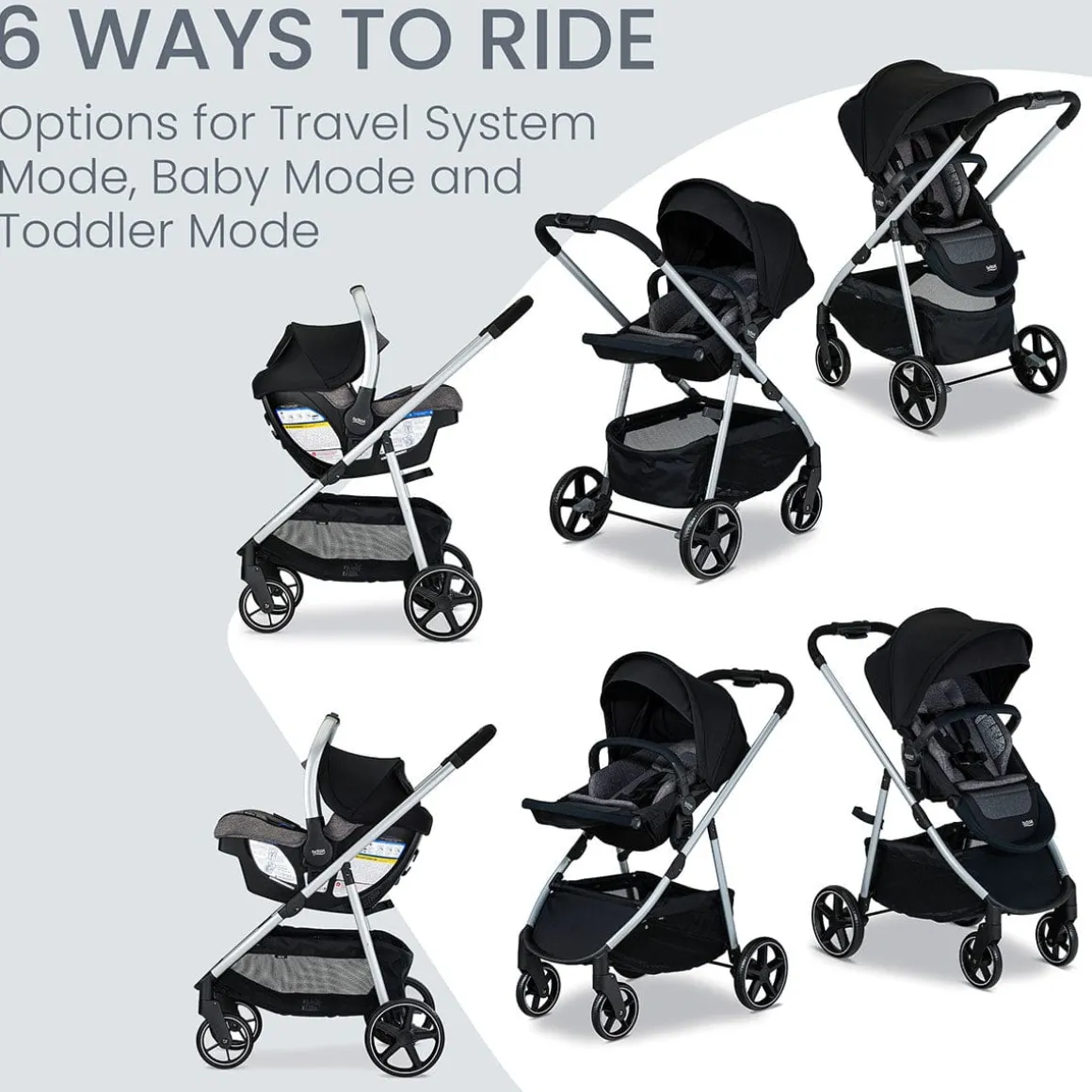 Britax Willow Grove SC Travel System - Pindot Onyx