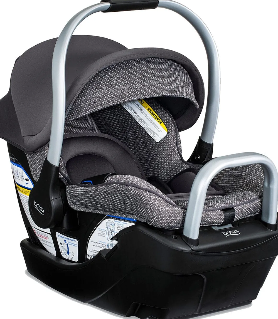 Britax Willow SC Infant Car Seat with Alpine Base - Pindot Stone