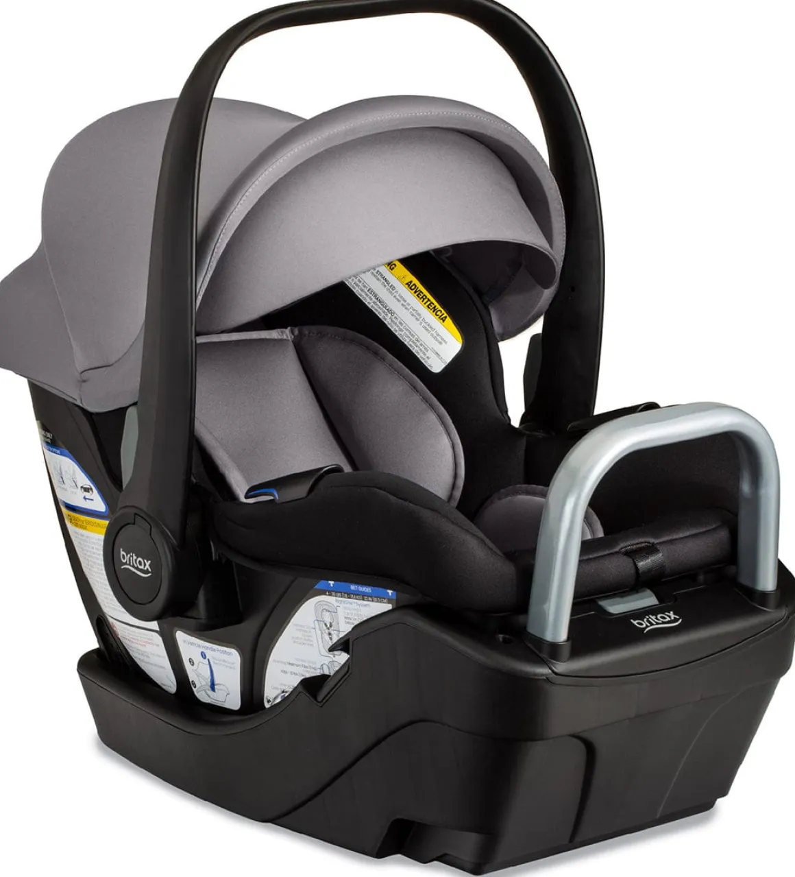 Britax Willow S Infant Car Seat with Alpine Anti-Rebound Base - Graphite Onyx