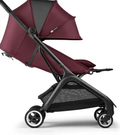 Bugaboo Butterfly 1 Complete Compact Stroller - Black / Dark Cherry / Dark Cherry