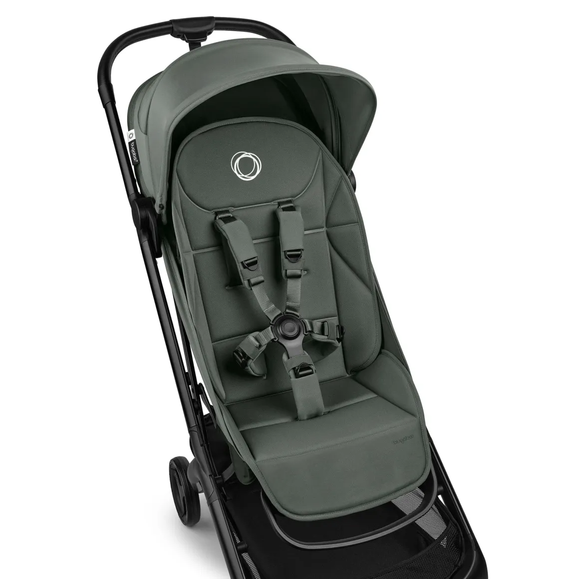 Bugaboo Butterfly 2 Complete Stroller + Travel Bag Bundle - Black / Forest Green / Forest Green
