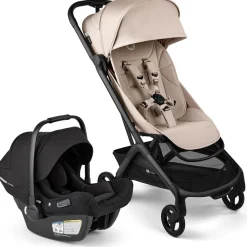 Bugaboo Butterfly 2 + Turtle Air Shield Travel System Bundle - Black / Desert Taupe / Desert Taupe / Black
