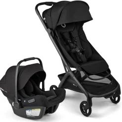 Bugaboo Butterfly 2 + Turtle Air Shield Travel System Bundle - Black / Heritage Black / Heritage Black / Black