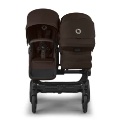 Bugaboo Donkey 6 Complete Single-to-Double Stroller - Black / Cocoa Brown / Cocoa Brown