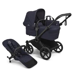 Bugaboo Donkey 6 Complete Single-to-Double Stroller - Black / Deep Indigo / Deep Indigo
