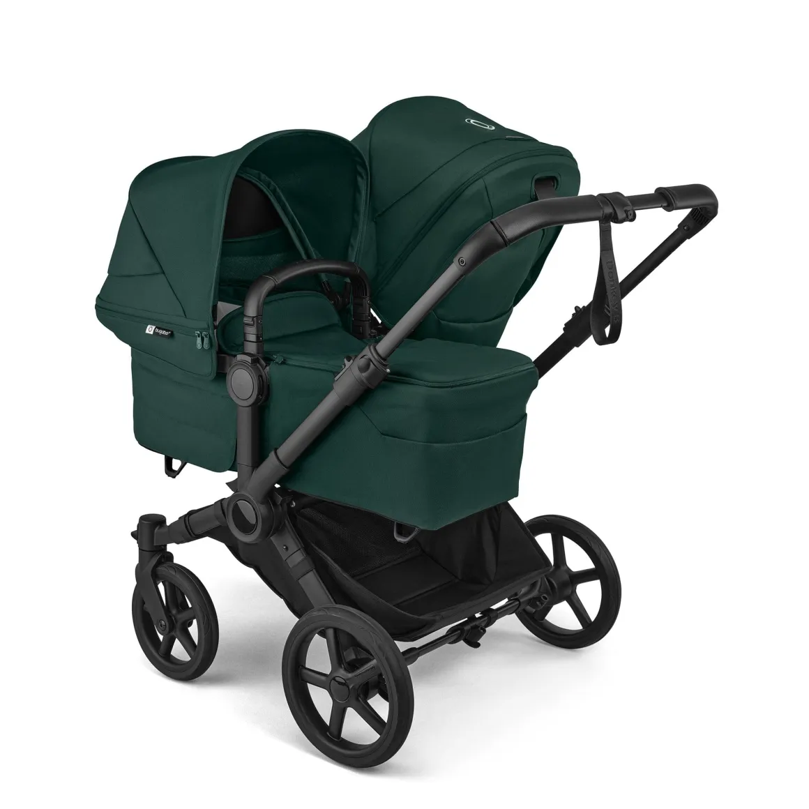 Bugaboo Donkey 6 Complete Single-to-Double Stroller - Black / Fern Green / Fern Green