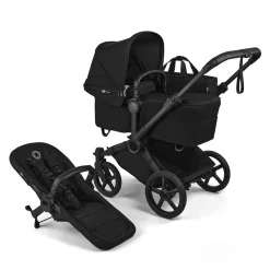 Bugaboo Donkey 6 Complete Single-to-Double Stroller - Black / Heritage Black / Heritage Black