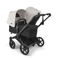 Bugaboo Donkey 6 Complete Single-to-Double Stroller - Black / Heritage Black / Misty White