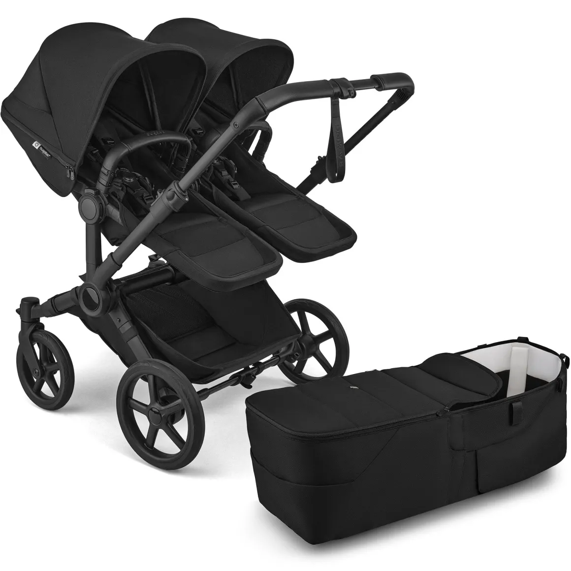 Bugaboo Donkey 6 Duo Complete Stroller Bundle - Black / Heritage Black / Heritage Black