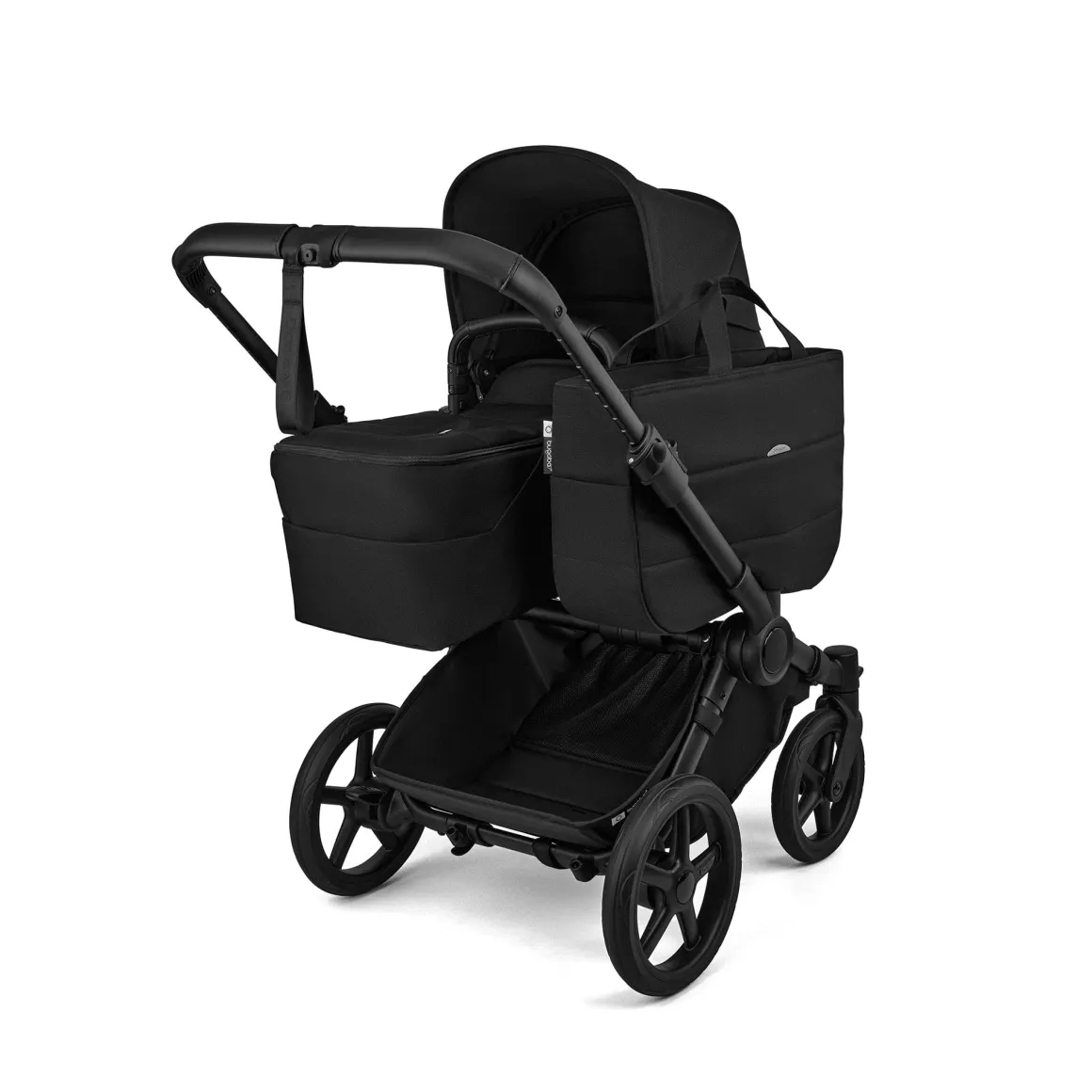 Bugaboo Donkey 6 Duo Complete Stroller Bundle - Black / Heritage Black / Heritage Black