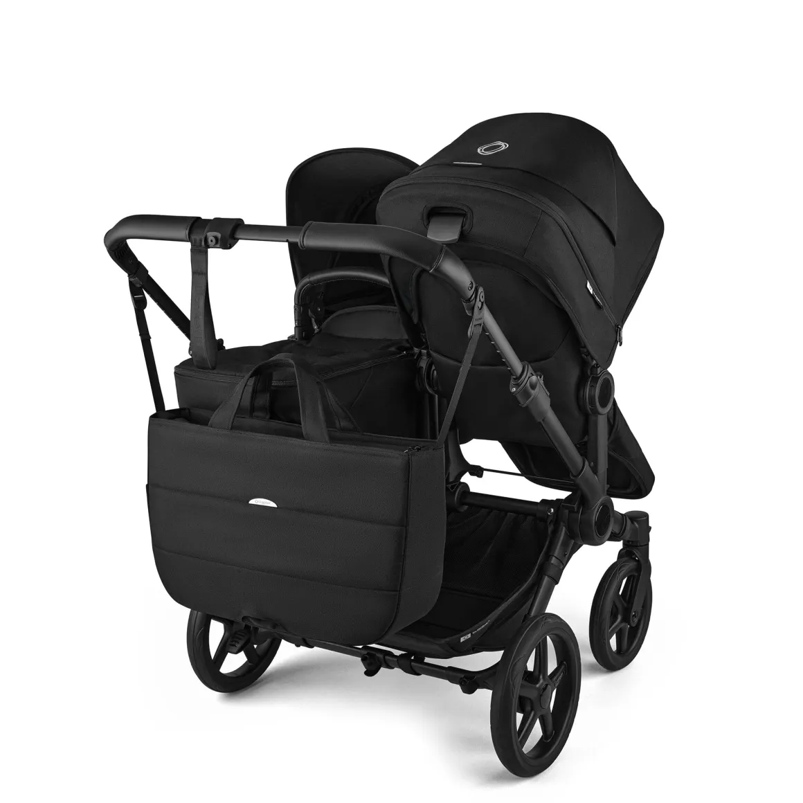 Bugaboo Donkey 6 Duo + Turtle Air Shield Travel System Bundle - Black / Heritage Black / Heritage Black